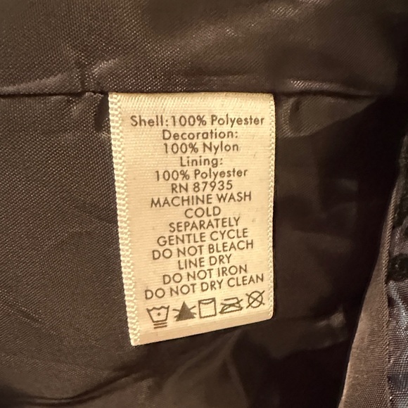 Susan Graver Elegant Teal Blue and Black Patterned Blazer Satin/Velvet Size XL - Picture 3 of 6